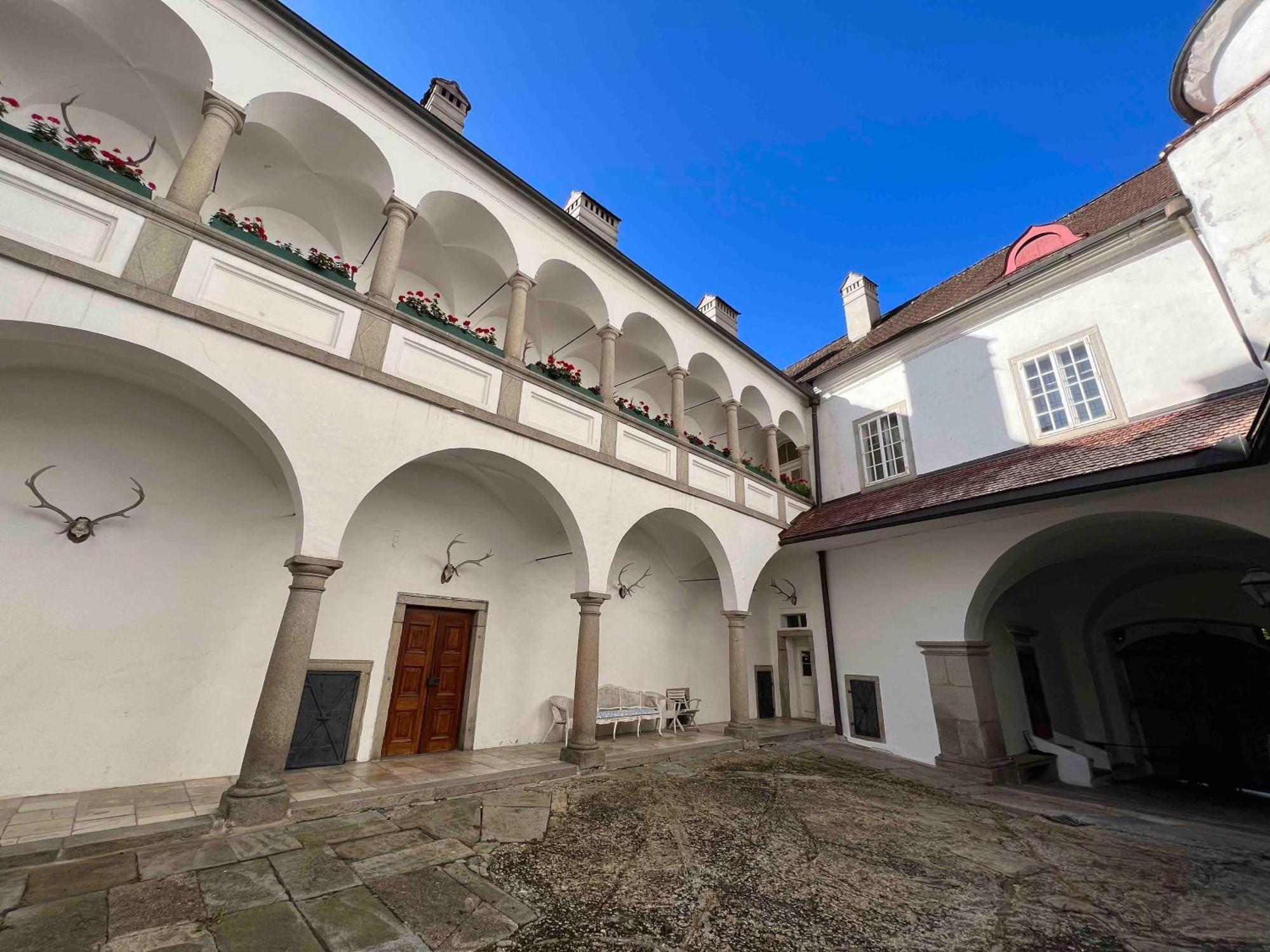 הוילה Schwertberg Charming Castle In Austria מראה חיצוני תמונה